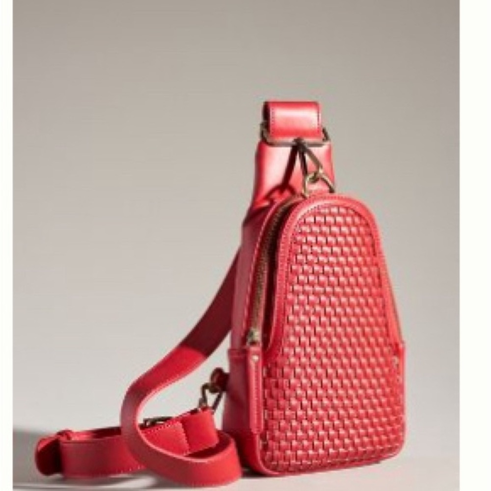 ANTHROPOLOGIE Sling Bag- Red - Picture 1 of 2